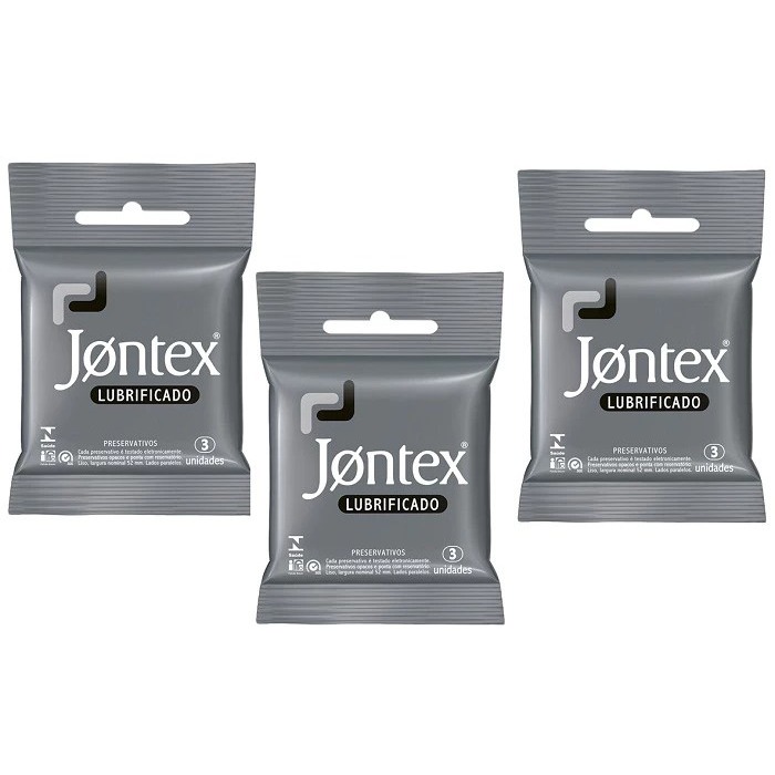 JONTEX PRESERVATIVOC/3 CADA PACOTE - REGULAR kit COM 3 UNIDADES