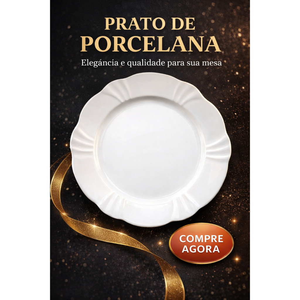 Prato Raso Branco Oxford Soleil White 29cm Porcelana Clássica Jantar Almoço e Mesa Posta Elegante