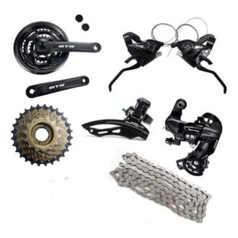 kit marcha com câmbios Shimano tourney para bike