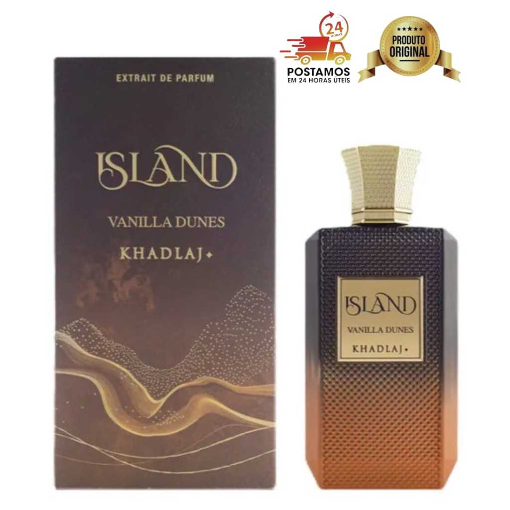 Perfume Árabe Unisex Island Vanilla Dunes Khadlaj Extrait de Parfum