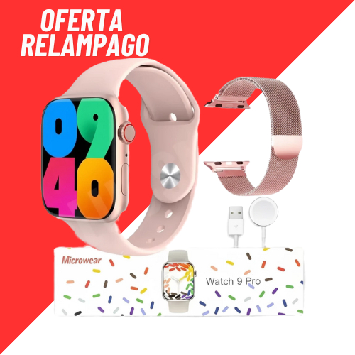 Smartwatch W29 Pro Série 9 Tela Ilha Dinâmica NFC Bússola Armazenamento de Fotos e Músicas