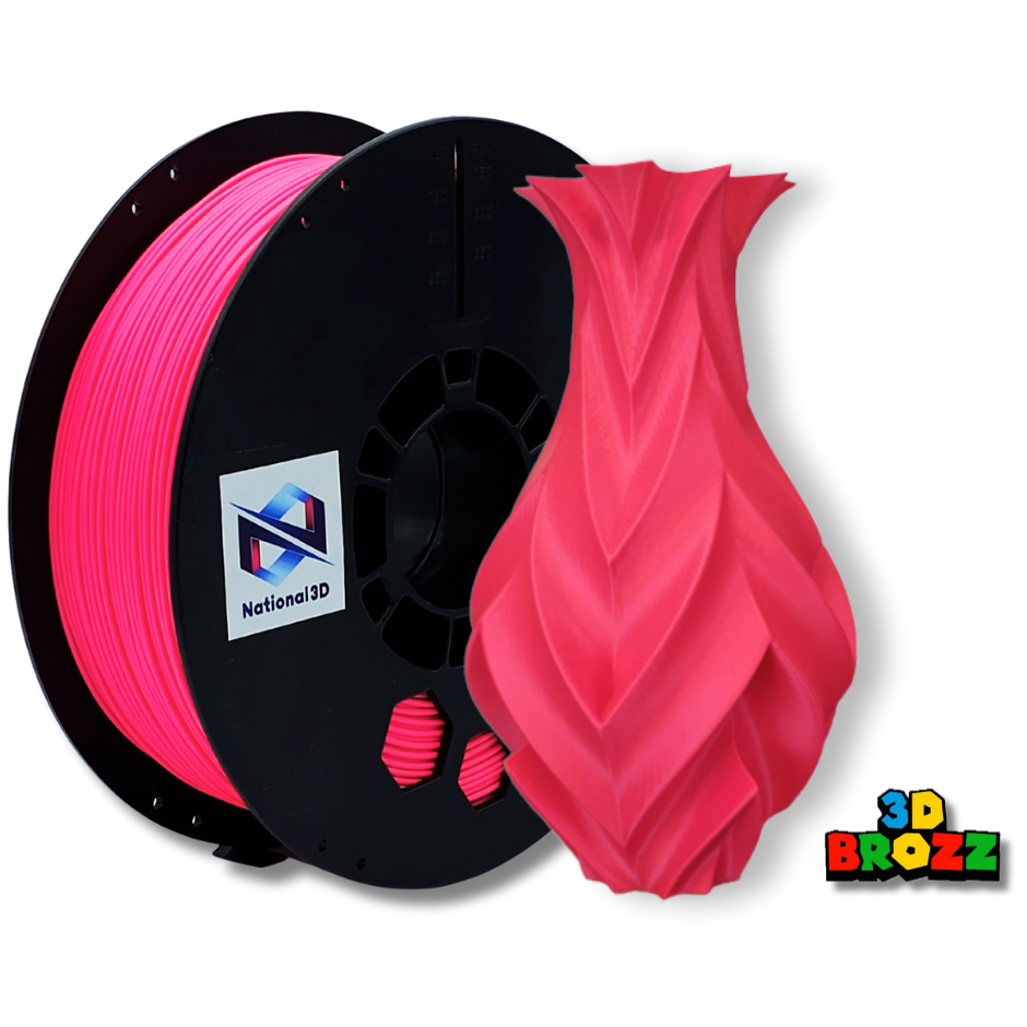 FILAMENTO PLA MAX HIGH SPEED ROSA PEROLADO NATIONAL 3D - 1KG