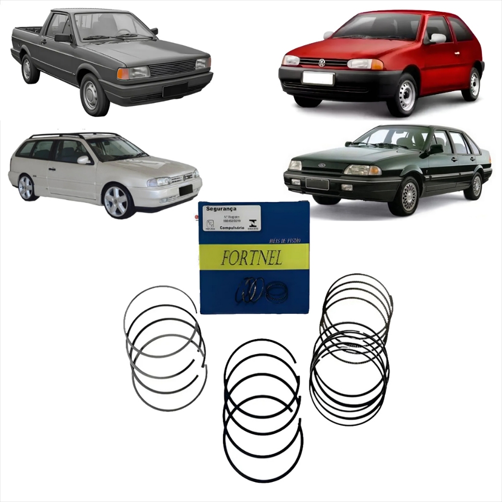 Jogo Aneis Std Gol/saveiro/santana 1.6 1.8 Ap 1984 A 1996 em Oferta na Shopee