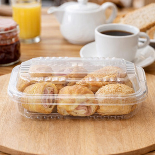 100UN EMBALAGEM s08  RETANGULAR DOCES BOLOS TORTAS ARTICULADA TRANSPARENTE CRISTAL Oferta em Oferta na Shopee