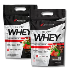 Kit 2x Body Whey Protein 900g Cada Body Action