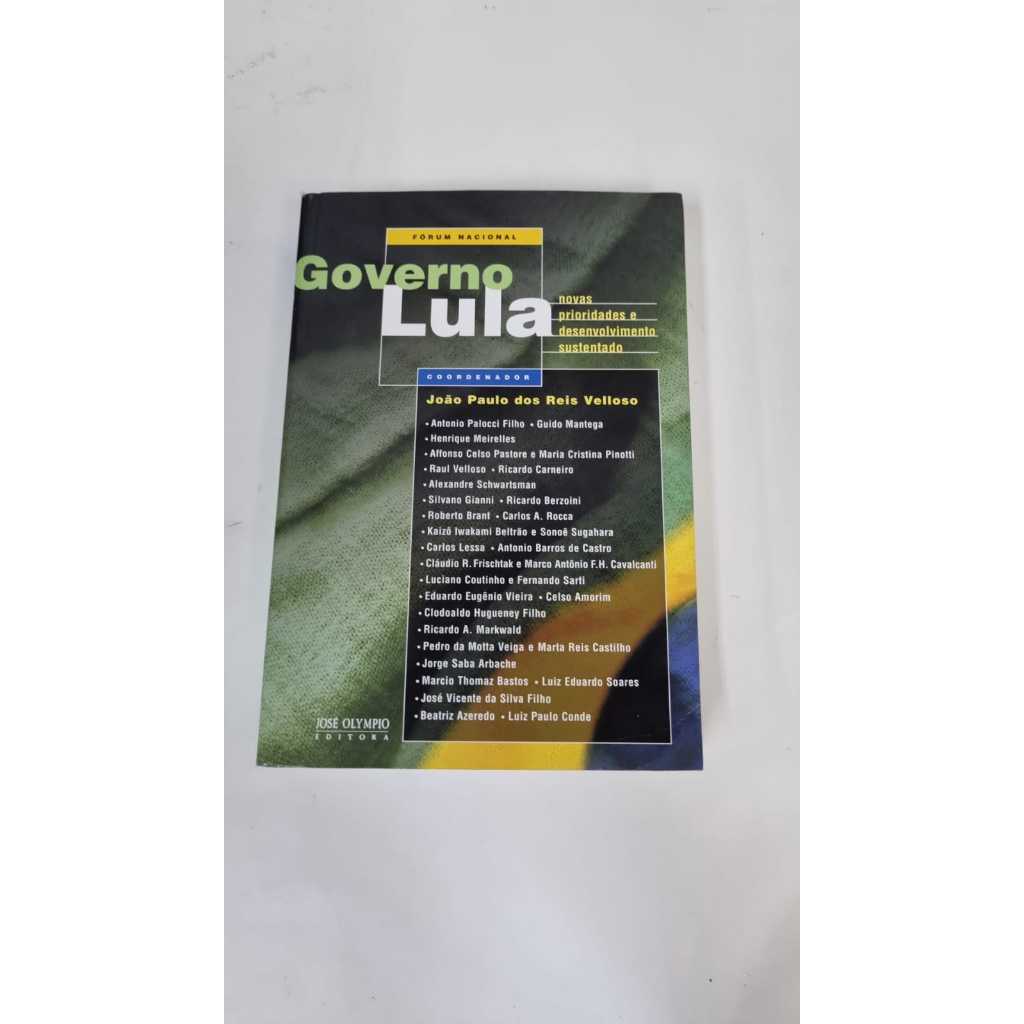 Livro Governo Lula João Paulo dos Reis Velloso A6932