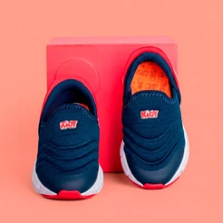 Tênis Infantil Menino Kidy Energy Baby Respitec Calce Fácil Slip On Leve Confortável Antiderrapante