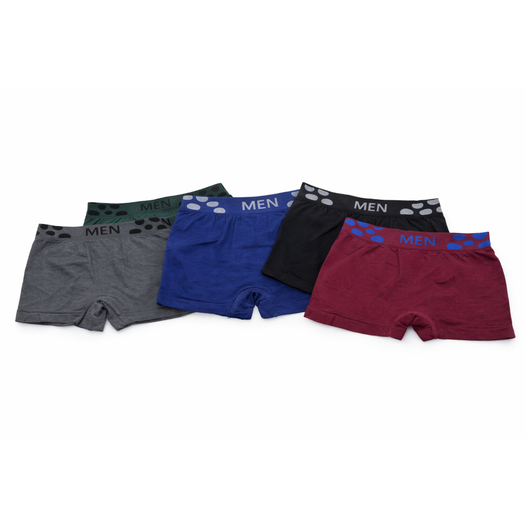 Kit de Cuecas Infantis Boxer Men Algodão Conforto Premium Sem Costura Cores Sortidas