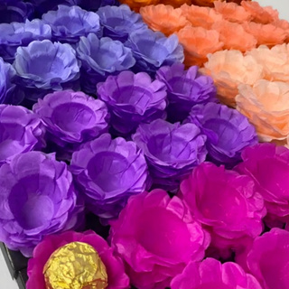 Kit 40 Forminhas para Doces Finos Formato Flor Para Festa Casamento Aniversário Batizado Modelo Floral em Oferta na Shopee