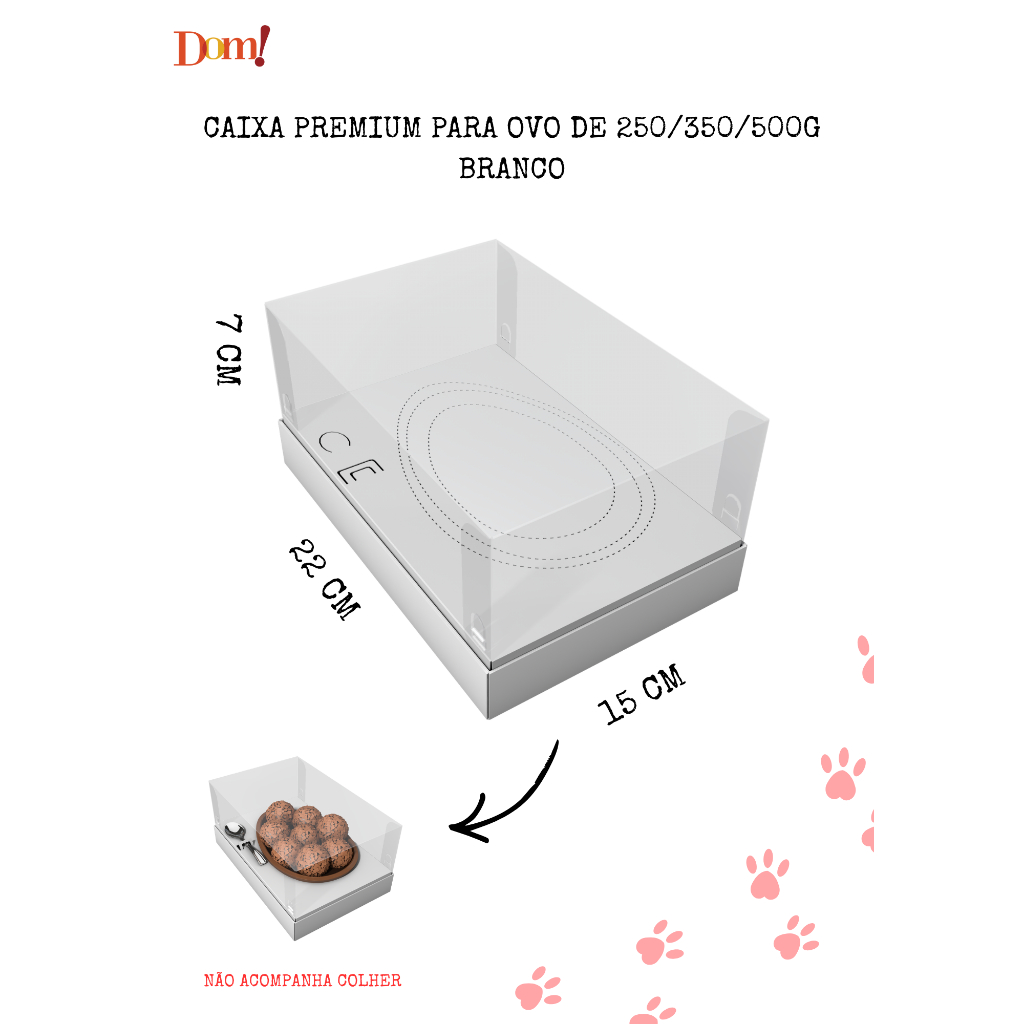 10 un Caixa Ovo De Colher Híbrido / Páscoa 250g / 350g / 500g - Cores em Oferta na Shopee