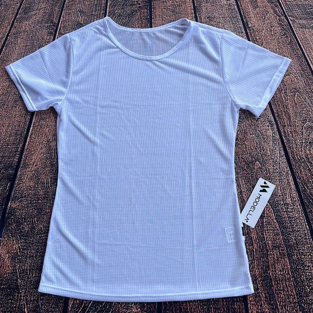 blusa branca feminina de manga academia m, blusa branca treino, dri fit para atividade física m