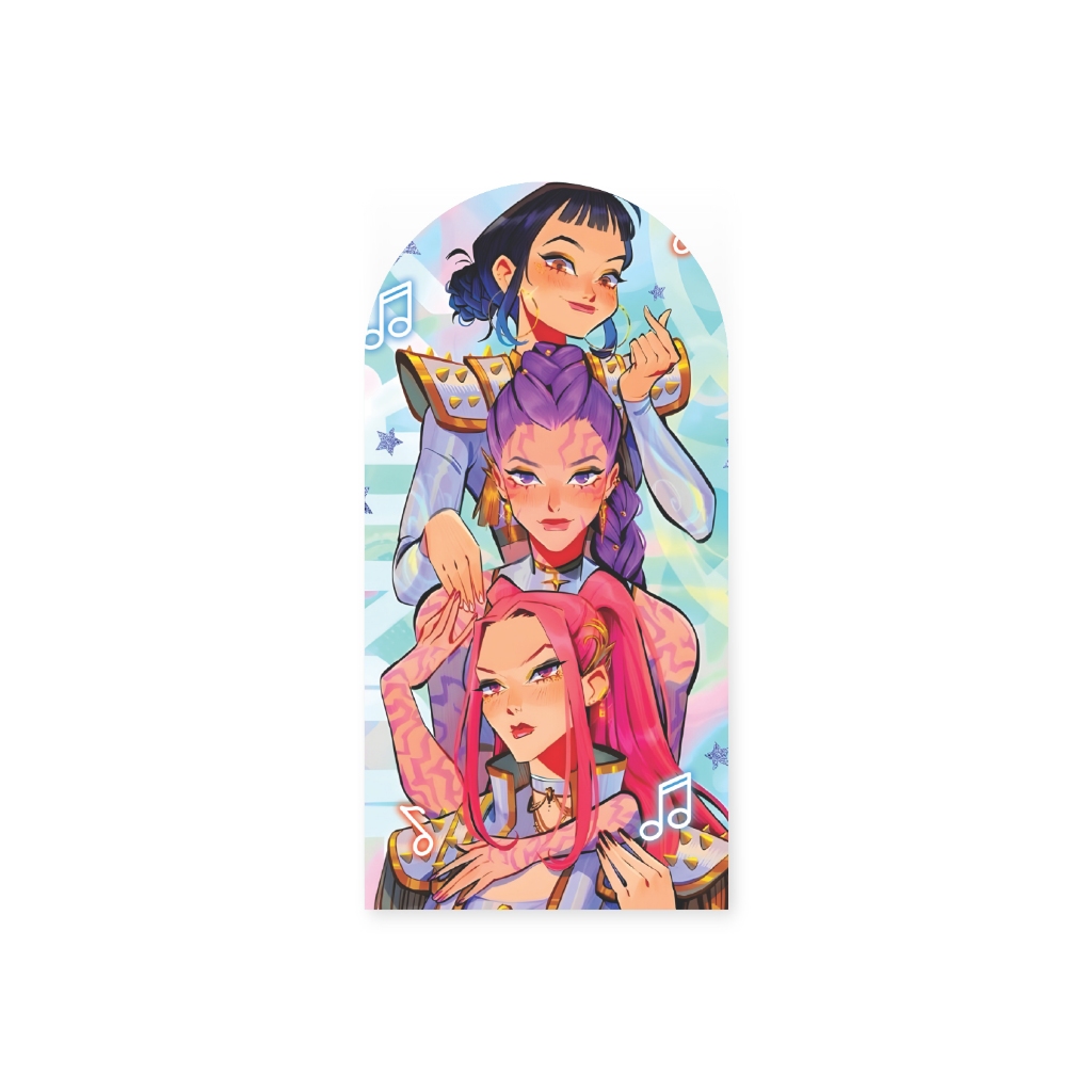 Painel De Festa Romano 2x1 Com Elástico Tecido Sublimado Guerreiras Kpop em Oferta na Shopee