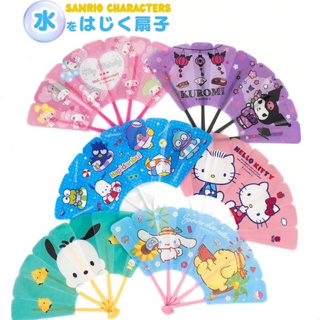 Leque dobrável Hello Kitty My Melody Cinnamoroll Kuromi Pochacco em Oferta na Shopee