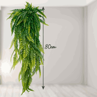 Folhas Artificiais Pendente 80cm – Samambaia Decorativa Realista em Oferta na Shopee