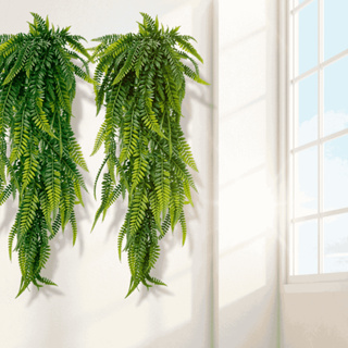 Kit 10 Samambaia Artificial Pendente 80cm – Folhagem Realista p/ Decoração em Oferta na Shopee