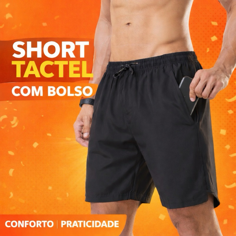 Short Treino Corrida Academia Mauricinho Tactel com elastano Envio imediato