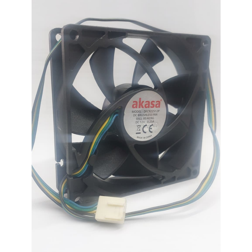 Cooler Fan Para Gabinete 90x25mm akasa 12v 0,25 Dfc922512p Preto