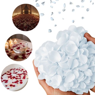 1000-4000 Pétalas De Rosas Artificiais Vermelha Ou Branco Para Decoração Casamento Kit Romantico em Oferta na Shopee