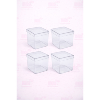 Kit Caixinhas acrílicas 5x5 - 50 Unidades- caixinhas transparentes - Lembrancinhas para festas- Caixinhas Cristal em Oferta na Shopee