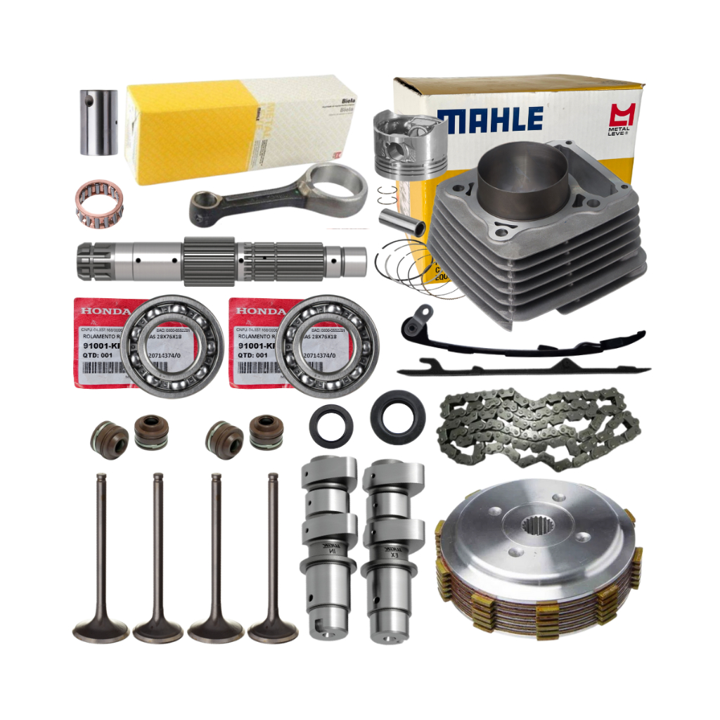 Kit Cilindro Motor CBX 250 Twister XR 250 Tornado Rolamentos Biela Valvulas em Oferta na Shopee