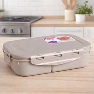 Kit Marmita Hermética Fitness 1L Divisórias para Microondas e Freezer Fendi Trava Silicone BPA Free em Oferta na Shopee