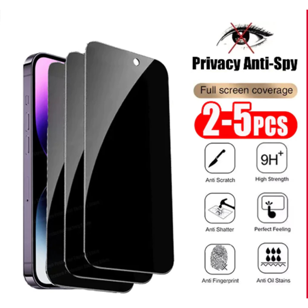 Kit 2 Película 3D Vidro iPhone Privacidade Anti Spy(6, 6s, 7/8 Plus, X/XS, XR, 11 Pro Max, 12.13. 14 15 16 17 Pro Max )