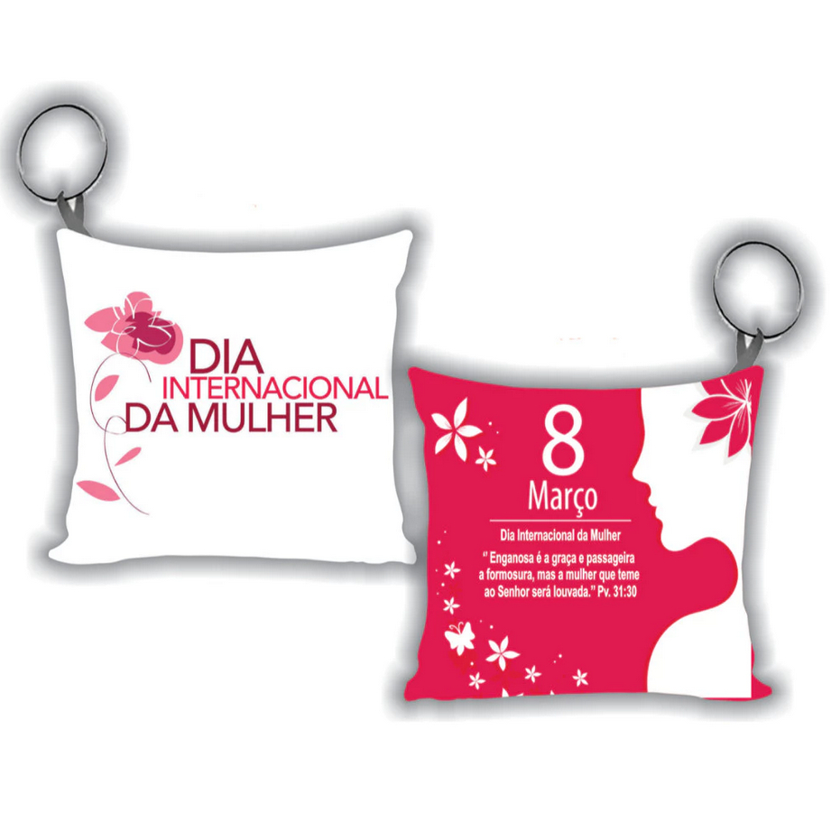 kit 20un Almochaveiros Chaveiros Personalizado dia Internacional das Mulheres