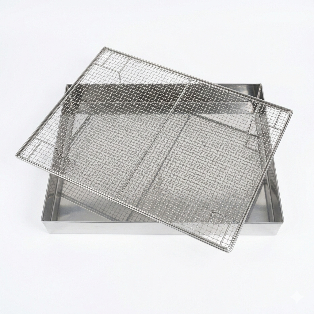 Escorredor Paste Batata 40 X 60 Em Inox Telado em Oferta na Shopee