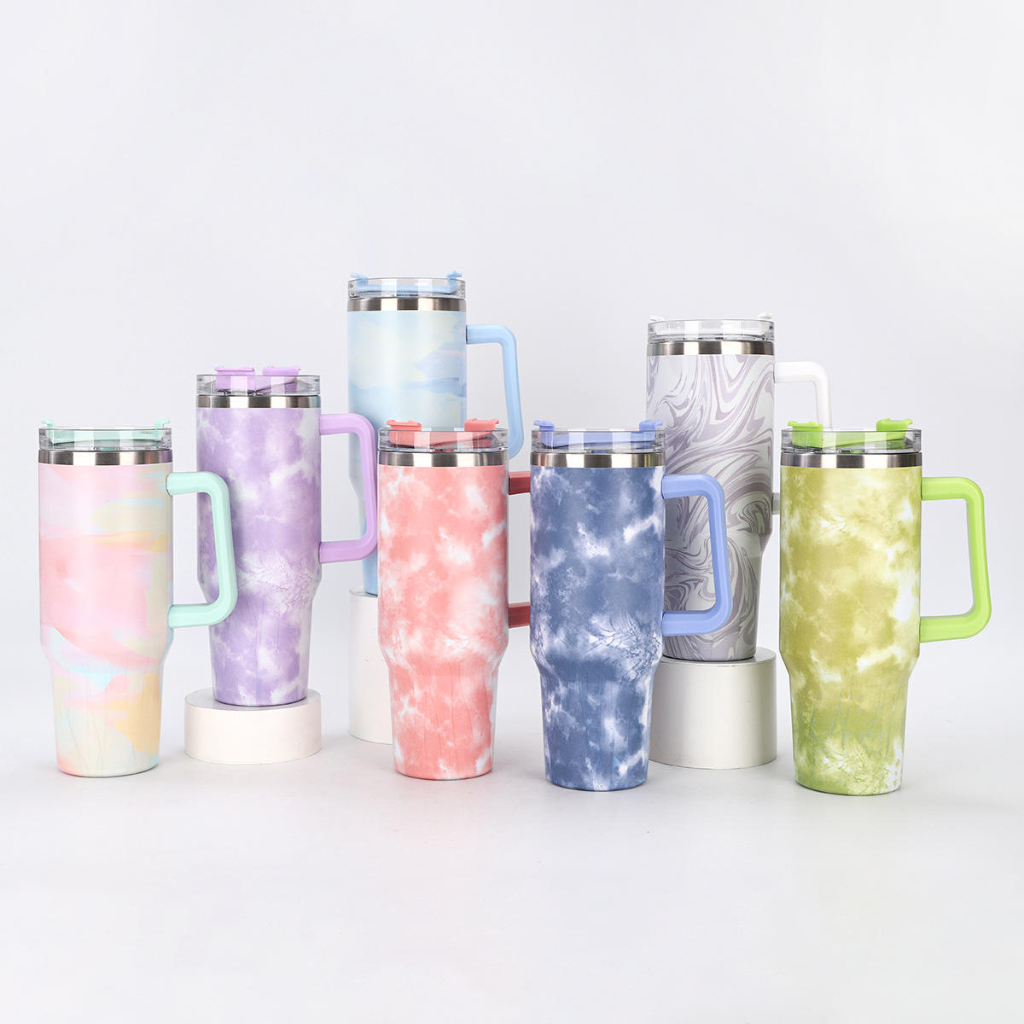 Copo Térmico Inox 1200ml GIGANTE | Isolamento️ Frio/Quente Máximo 48h+ | Com Alça, Canudo & Tampa em Oferta na Shopee