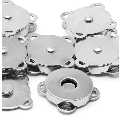 Botão Imantado para Costura - 20 Unidades - 18mm - Prata em Oferta na Shopee