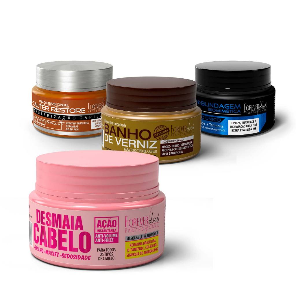 KIT MINI MÁSCARAS FOREVER LISS em Oferta na Shopee