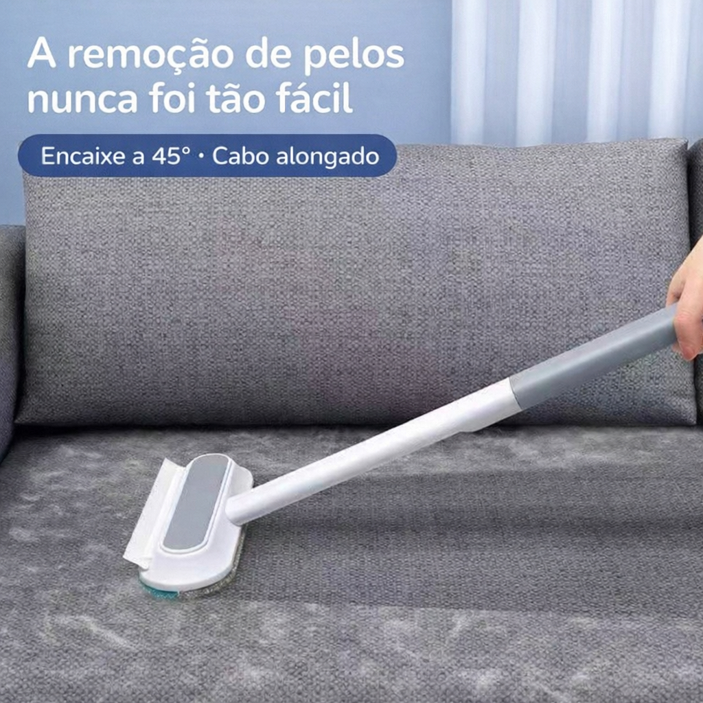Removedor de Pelos para Pets, Escova Adesiva Manual para Sofá, Tapete e Cama