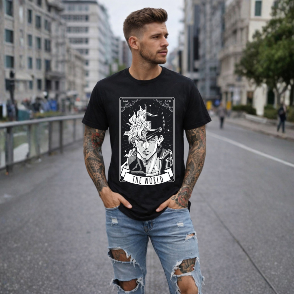 Camiseta Blusa Jojo Bizarre Personalizada Infantil Adulta 100% Algodão Estampa Variadas Otaku