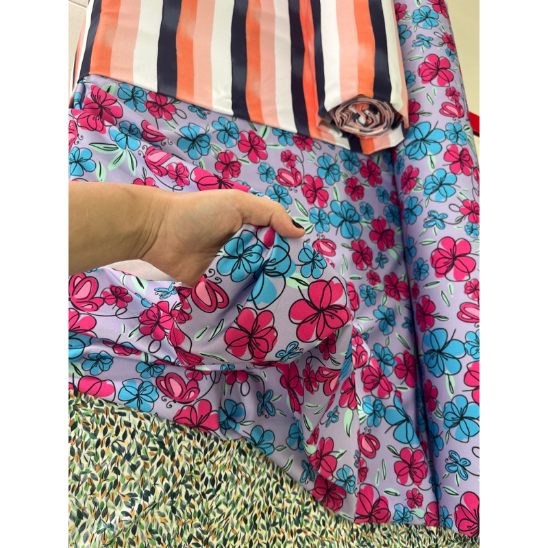 Retalhos de Poliamida, suplex e Similares – 1Kg Estampas Sortidas