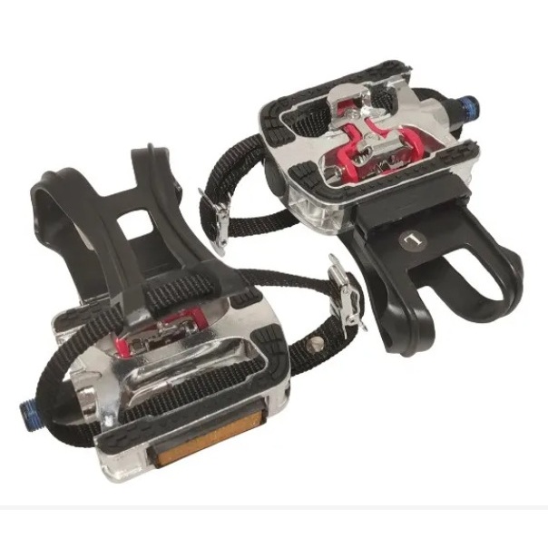 Pedal Bike Com Plataforma Com Alça Firma Pé E Clip