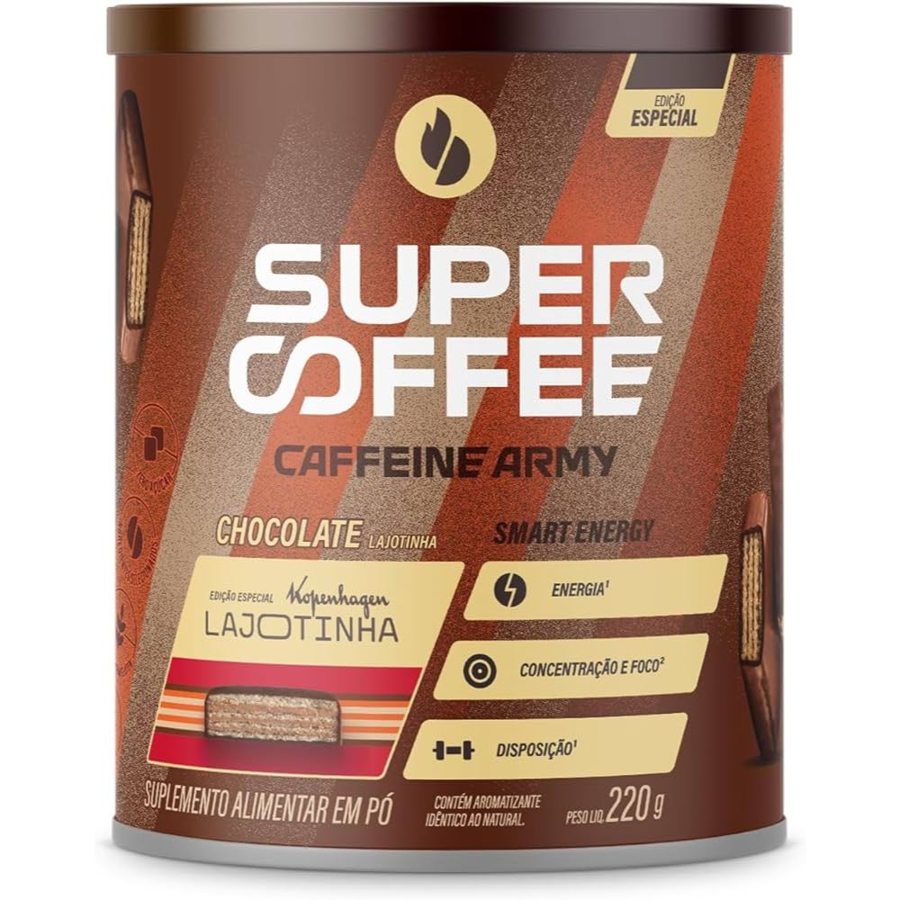 SuperCoffee (220g) - Energia e Foco para o Seu Dia - Caffeine Army Lajotinha Supercoffee 220g Smart Energy Lajotinha
