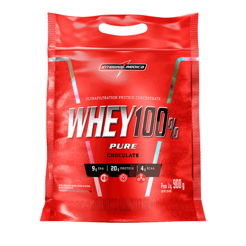 Whey Protein Integral 100% Cookies Refil 900g – Ganho de Massa Original