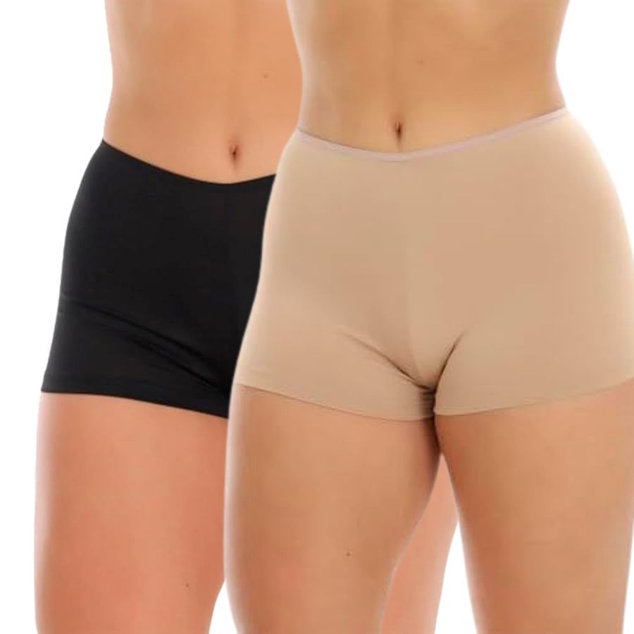 KIT 2 Short Shortinho Curto Íntimo Anágua Liso Para Vestir Por Baixo De Vestido Roupa Segunda Pele em Oferta na Shopee
