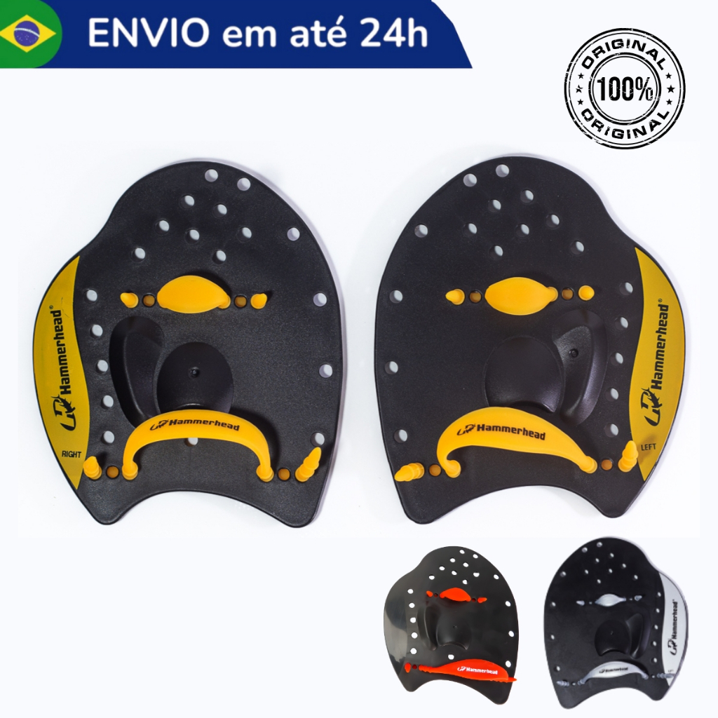 Palmar Natação Hammerhead Elite Hand Paddle Nadadeira Treino Resistência Profissional Adulto Juvenil
