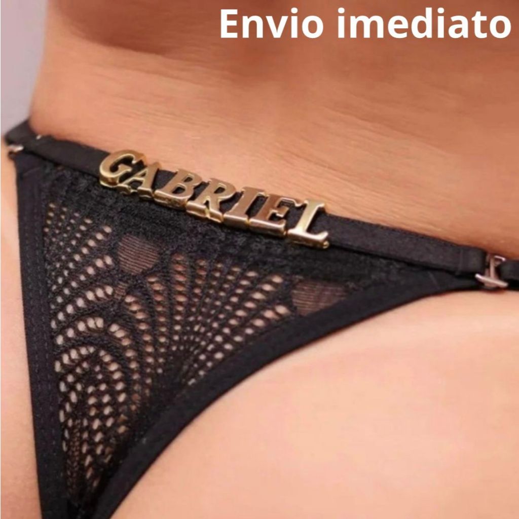 Calcinha Sensual Personalizada Com Nome Namorado Marido em Oferta na Shopee