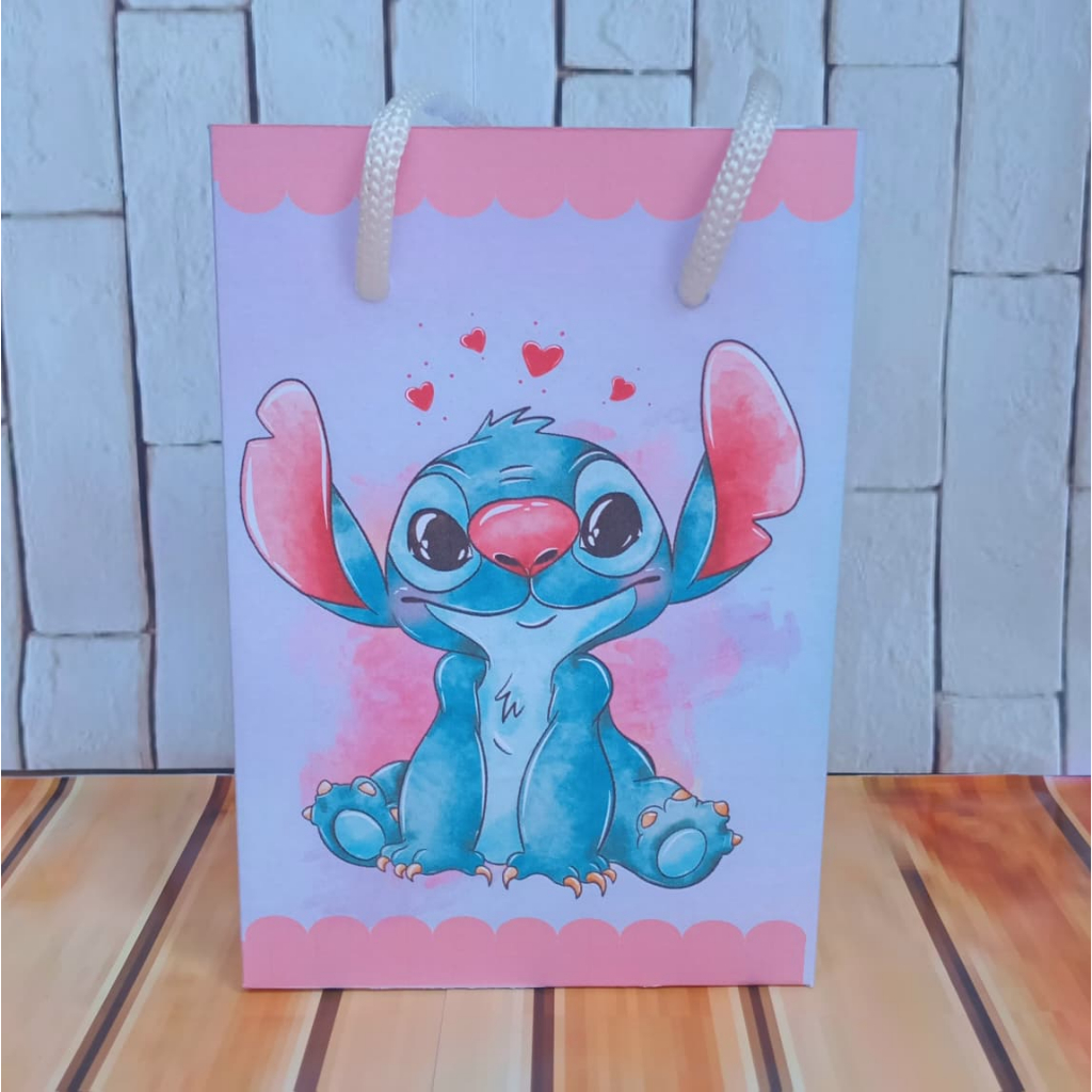 Sacolinha Surpresa Stitch Cute -PEGUE E MONTE-personalizada Lembrancinha Festa Infantil