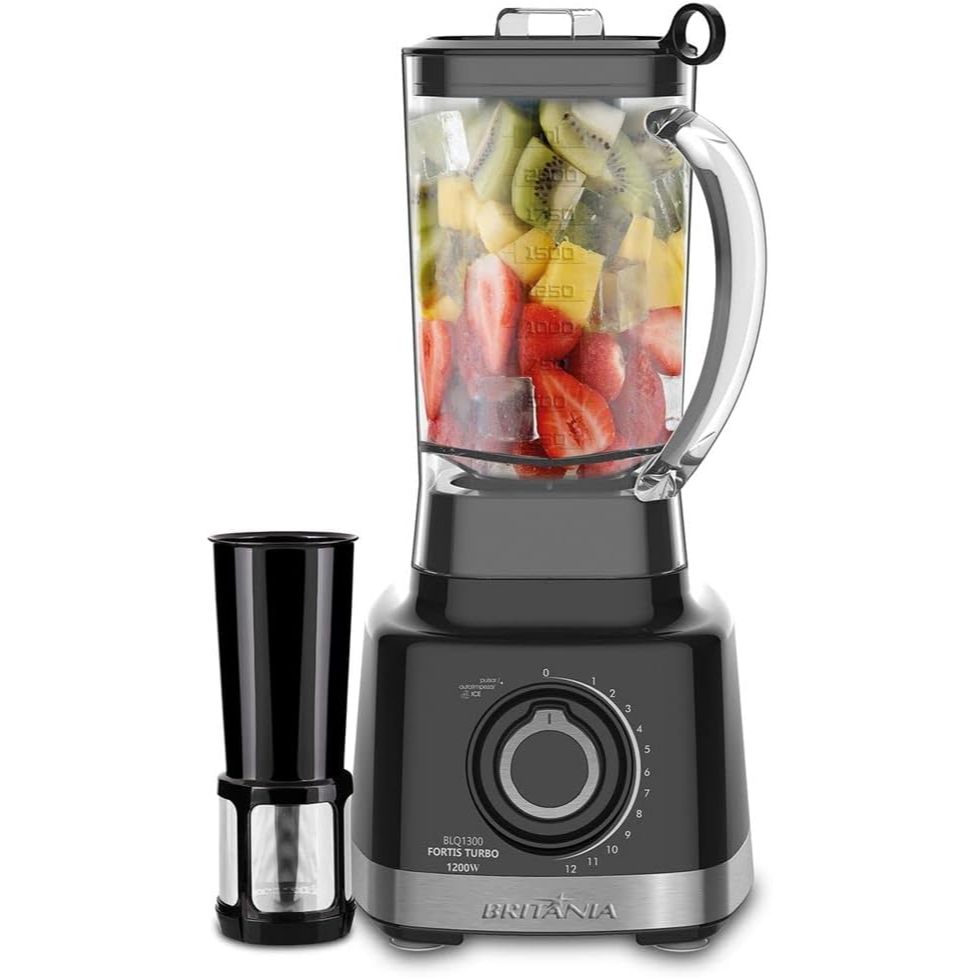 Liquidificador BLQ1300P Fortis Turbo 1400W Preto 3L Britânia - 220v