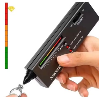 Testador de Diamantes de alta precisão detector ferramenta de teste de joias entrega rápido com bateria 9v já em Oferta na Shopee