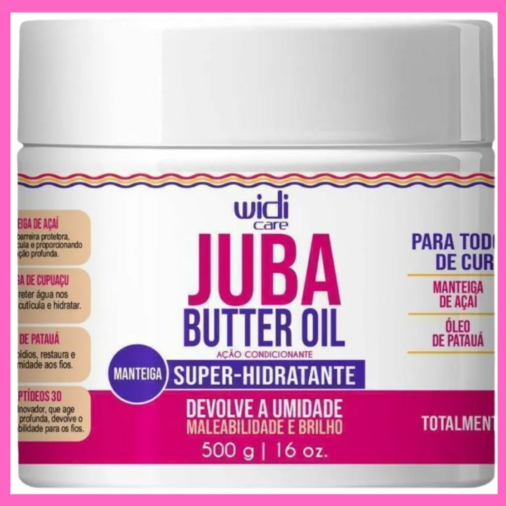 Máscara Butter Oil Super-Hidratante Juba 500g – Widi Care em Oferta na Shopee