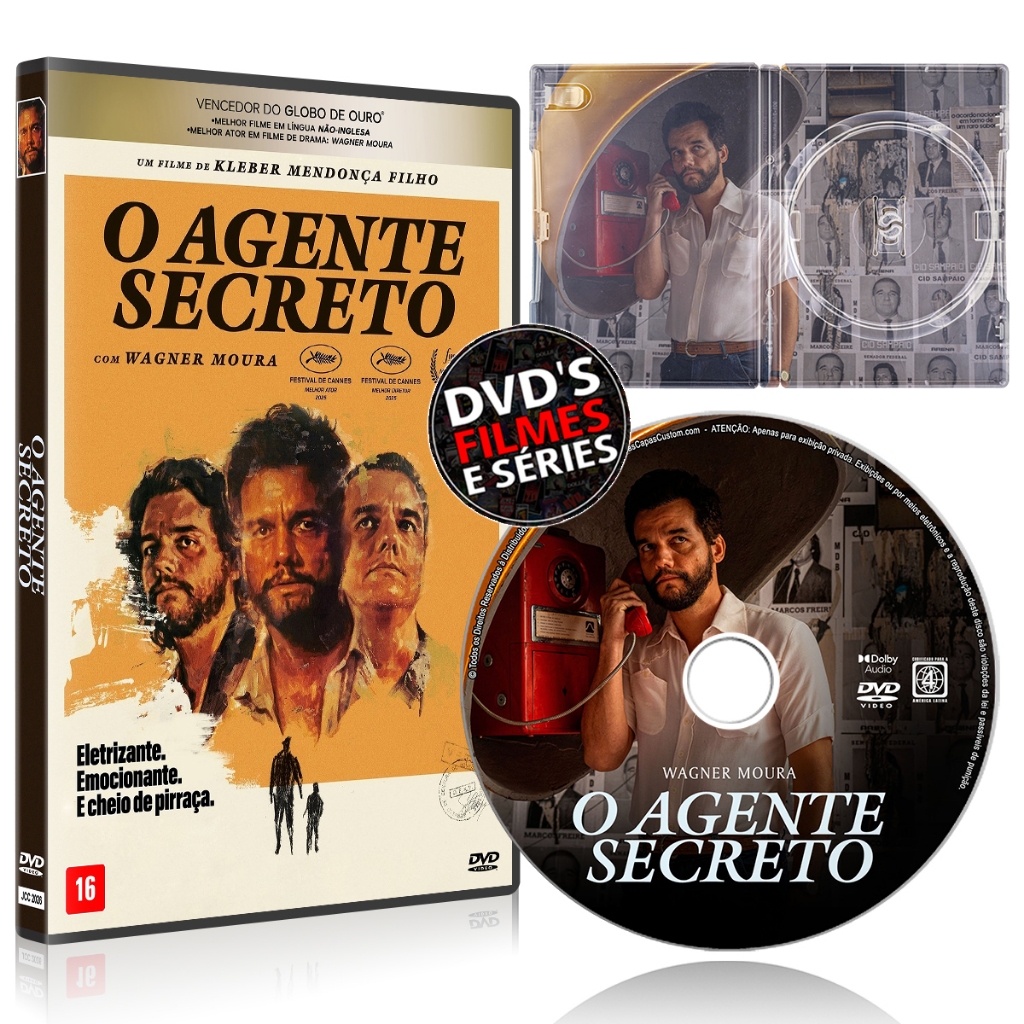 DVD O Agente Secreto com Wagner Moura (2025) - Alta Qualidade *PROMOÇÃO*