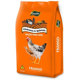 Ração Frango Galinha Crescimento e Engorda 13% de proteína 5kg Qualis em Oferta na Shopee