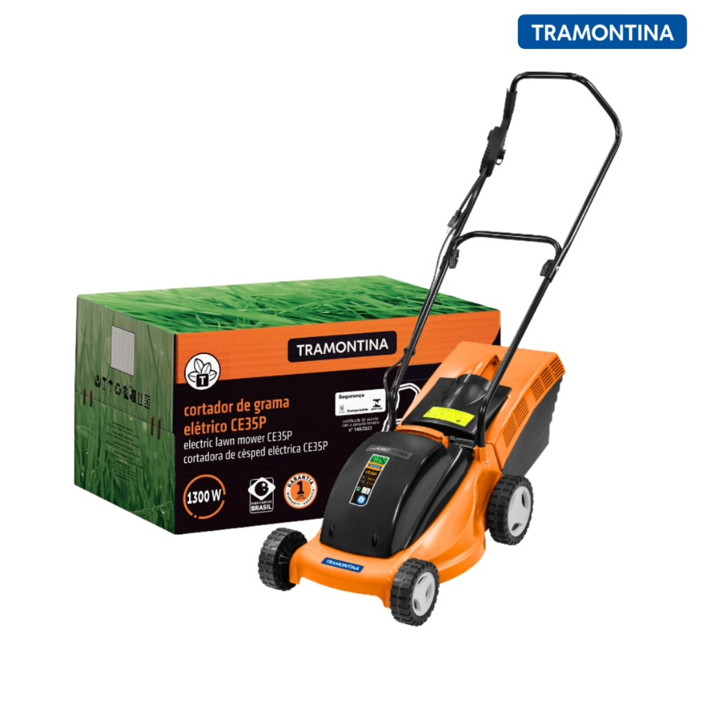 Cortador de Grama Elétrico Tramontina CE35P de Plástico 1300 W 127 V - Corte Perfeito 79661150
