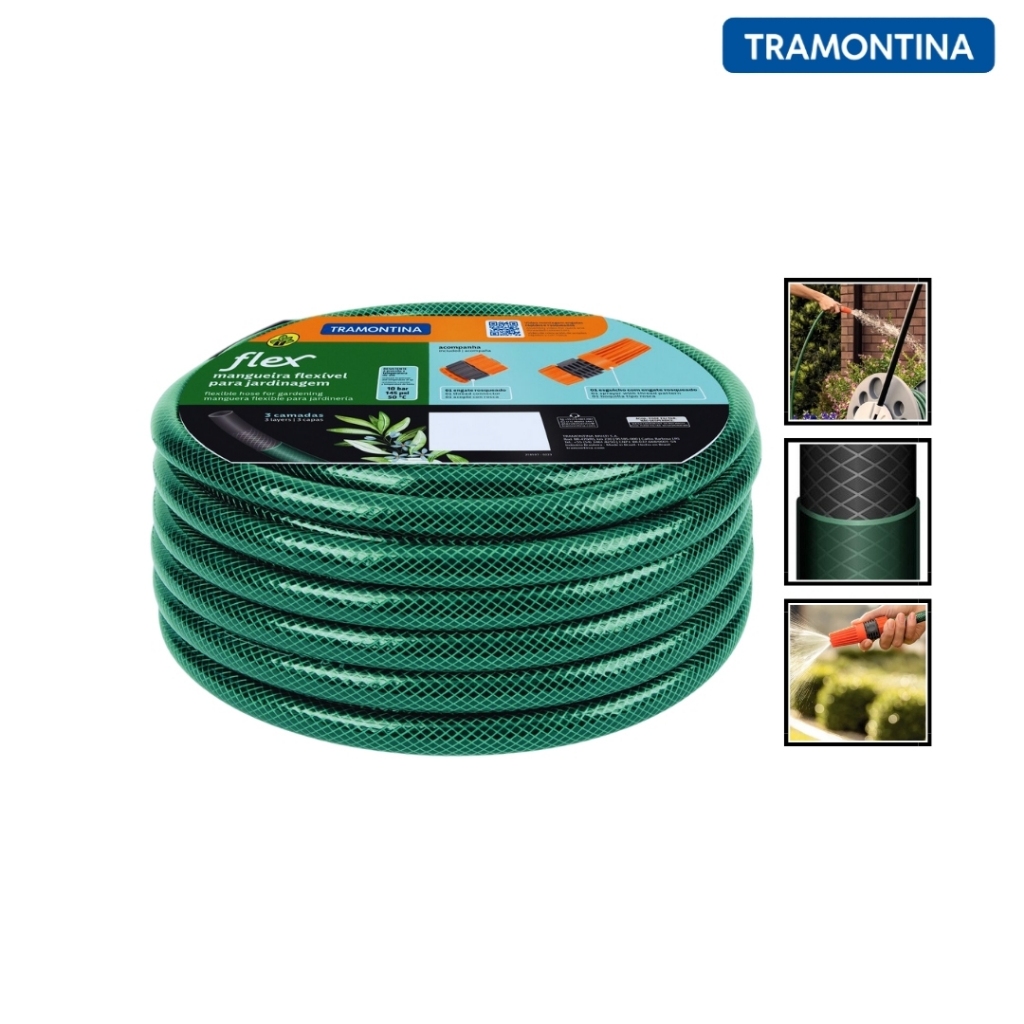MANGUEIRA JARDIM TRAMONTINA 79172300 30M FLEX em Oferta na Shopee