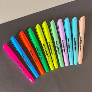 Kit 12 / 6 Marca Texto / 6 Neon + 6 pastel / Caneta Marca Textos MasterPrint Envio Imediato em Oferta na Shopee