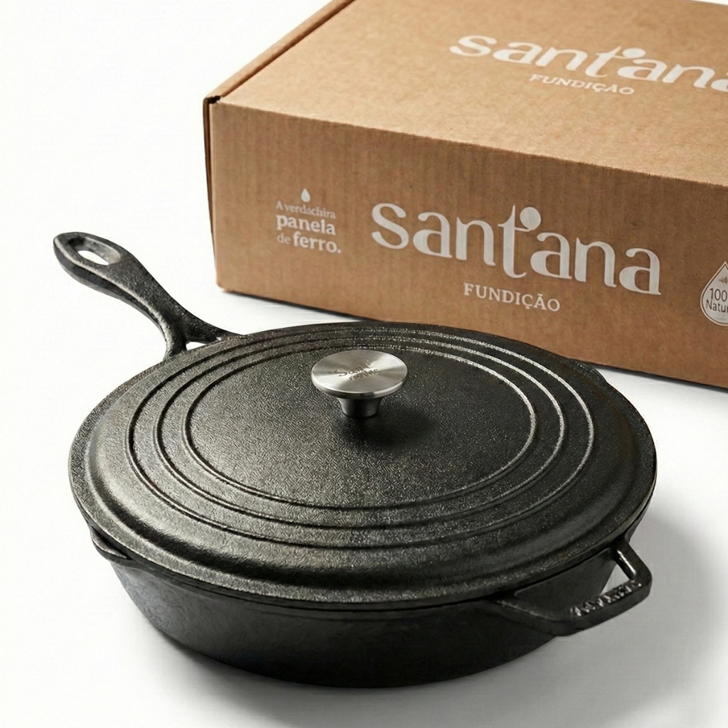 O que é Frigideira de Ferro Grande com Tampa? Guia e Onde Comprar | BuscaProdutos